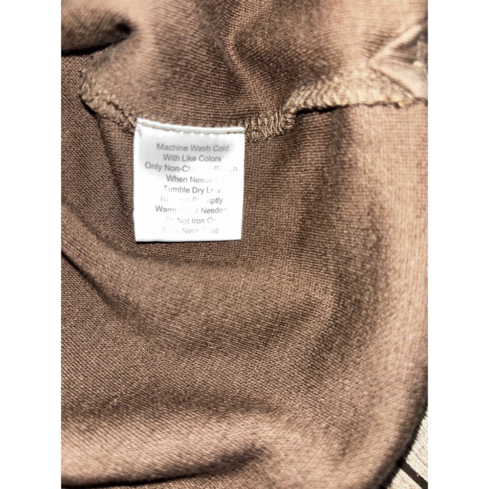 Jos. A. Bank 1905 Mens Brown Textured Stripe Henley Long Sleeve Shirt Medium NWT - Picture 4 of 5